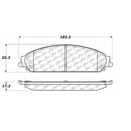 CENTRIC PARTS CTEK Ceramic Brake Pads, 103.10580 103.10580